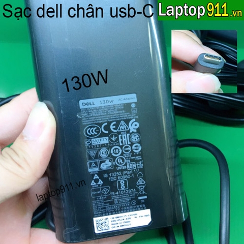 sạc laptop Dell chân usb-C