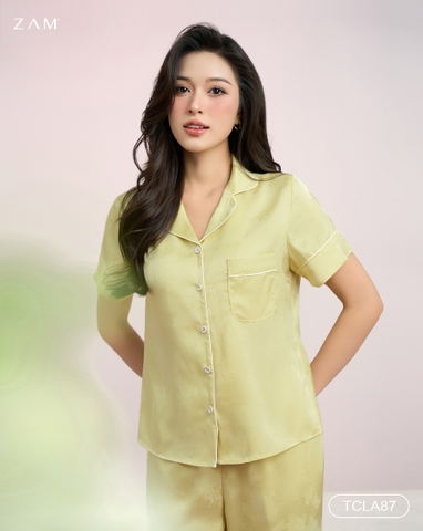 MÃ TCLA - BỘ NGẮN TAY QUẦN DÀI LỤA VÂN HOẠ