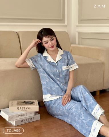 MÃ TCLA99 - BỘ NGẮN TAY QUẦN DÀI THỎ XANH