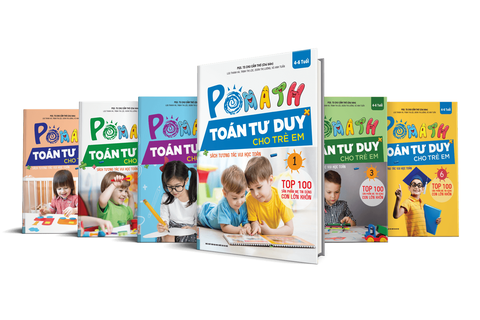 Combo Trọn Bộ Sách PoMath - Toán Tư Duy Cho Trẻ Em 4-6 Tuổi (6 cuốn)