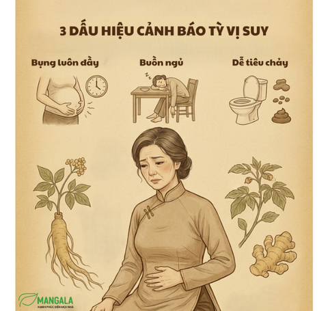 3 DẤU HIỆU TỲ VỊ SUY YẾU QUA SINH HOẠT HẰNG NGÀY – VÀ GIẢI PHÁP THỰC DƯỠNG NUÔI DƯỠNG TỪ GỐC VỚI HẮC TAM BẢO