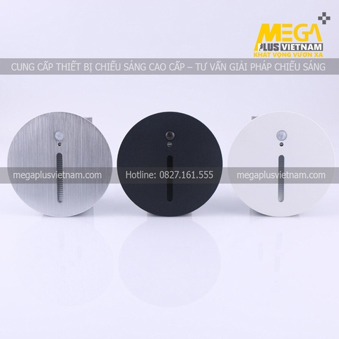 Đèn âm tường cầu thang có cảm biến tròn cao cấp