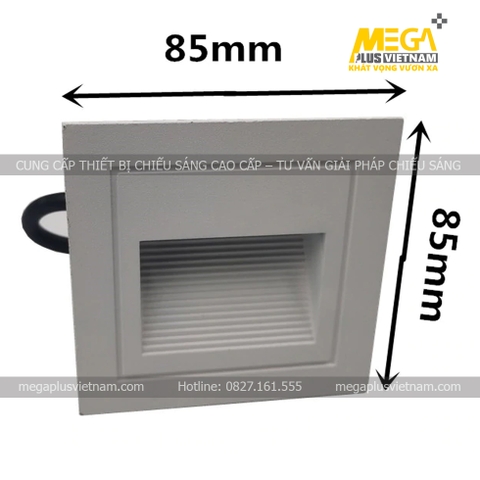 Đèn LED âm tường - Đèn âm bậc cầu thang cao cấp hình vuông