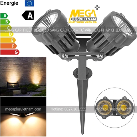 Đèn cắm cỏ đôi cao cấp 10W IP65-M1005OD
