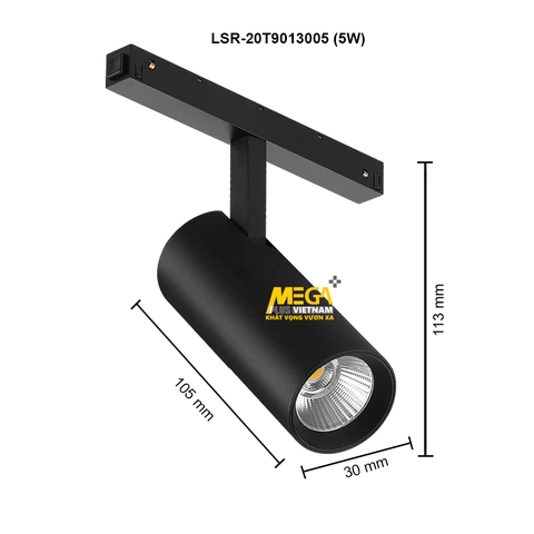 Đèn Rọi Ray Nam Châm Đơn COB Cao Cấp LSR-20T9013005