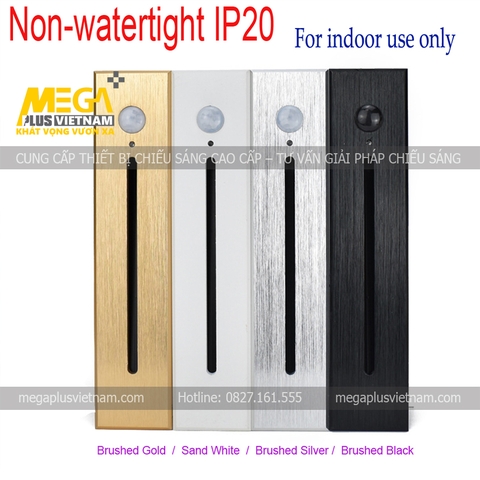 Đèn âm tường cầu thang cảm biến hình chữ nhật cao cấp