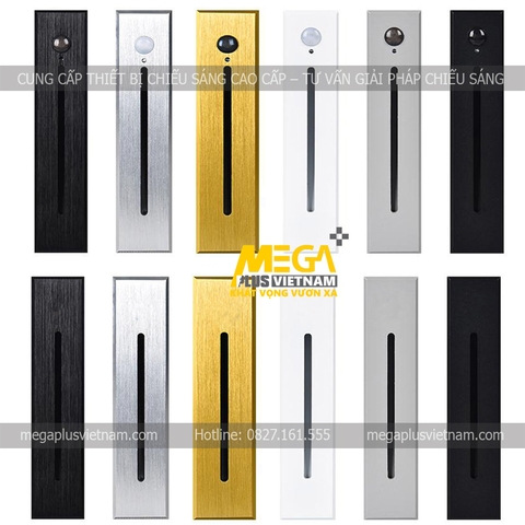 Đèn âm tường cầu thang cảm biến hình chữ nhật cao cấp