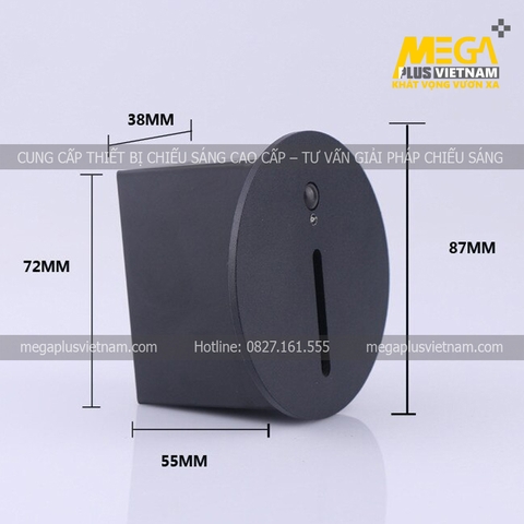 Đèn âm tường cầu thang có cảm biến tròn cao cấp