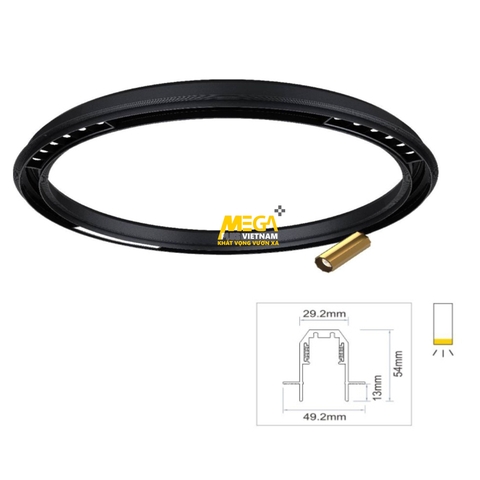 Thanh ray nam châm tròn âm trần D900mm