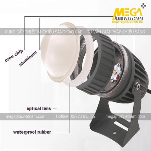 Đèn rọi cột ngoài trời cao cấp M-11689