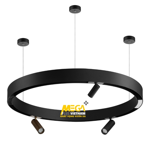 Thanh ray nam châm tròn treo thả cao cấp D1800mm