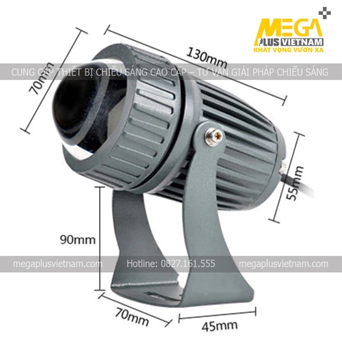 Đèn rọi cột ngoài trời cao cấp M-11689