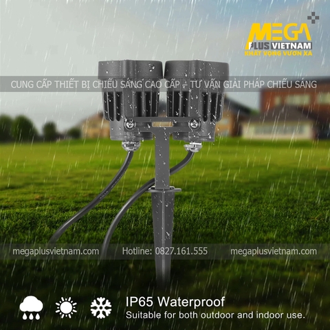 Đèn cắm cỏ đôi cao cấp 10W IP65-M1005OD