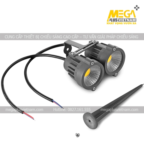 Đèn cắm cỏ đôi cao cấp 10W IP65-M1005OD