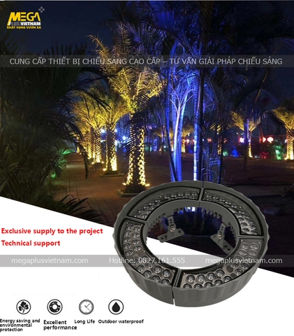 Đèn chiếu gốc cây tròn bo quanh gốc M1872R1-72W