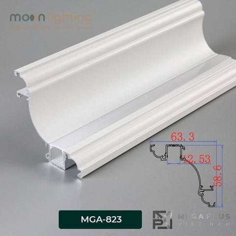 Thanh Nhôm Profile Cổ Trần MGA-823
