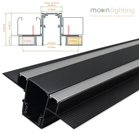 Thanh Ray Nam Châm Âm Trần 2 Line Light MG-R20B06
