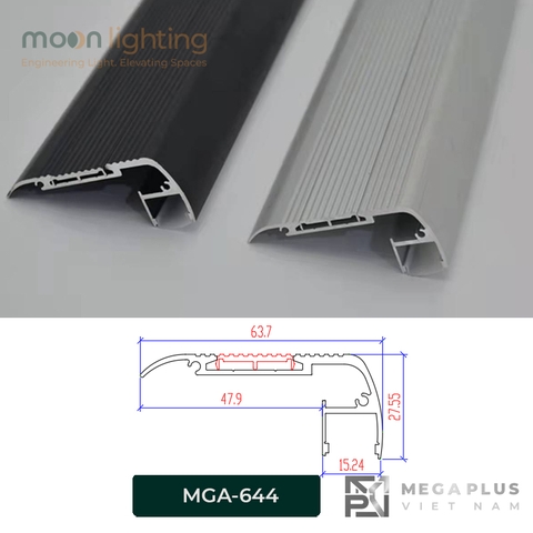 Thanh Nhôm Mặt Bậc Cầu Thang MGA-644