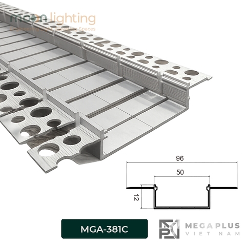 Đèn Thanh Nhôm Profile Zic Zắc MGA-381C