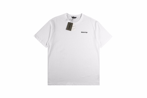 BLCG double B logo embroidered short sleeves White