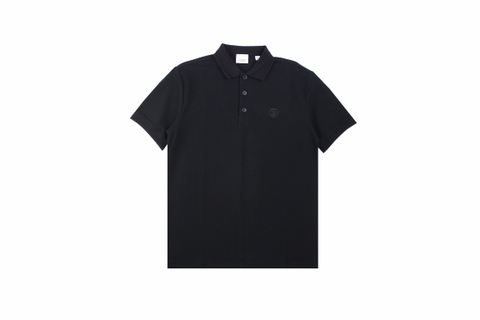 BBR 23ss Small Embroidered Polo Short Sleeves on Chest Black