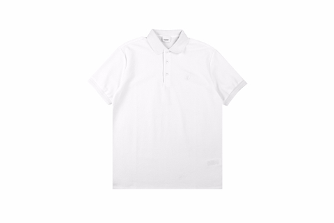 BBR 23ss Small Embroidered Polo Short Sleeves on Chest White
