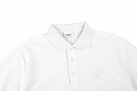 BBR 23ss Small Embroidered Polo Short Sleeves on Chest White