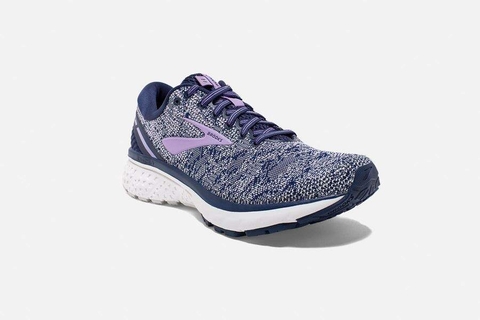 Brooks Ghost 11 Nữ - Xanh/Xám/Tím