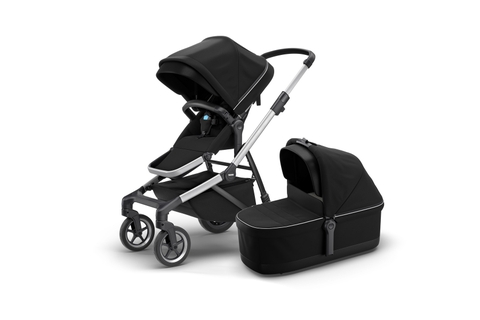 Thule Sleek + Thule Sleek Bassinet-Midnight Black