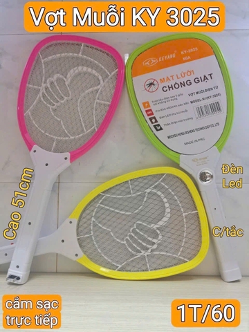 Vợt muỗi KeYang KY-3025 (1tx60)