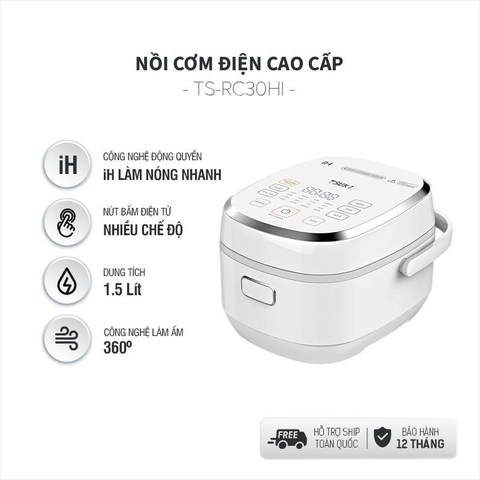 Nồi cơm điện từ cao tần 1.5L Tsuki TS-RC30HI