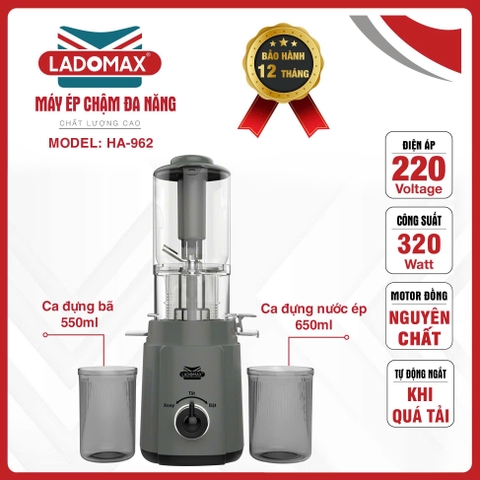 Máy ép chậm cao cấp Ladomax Ha-962