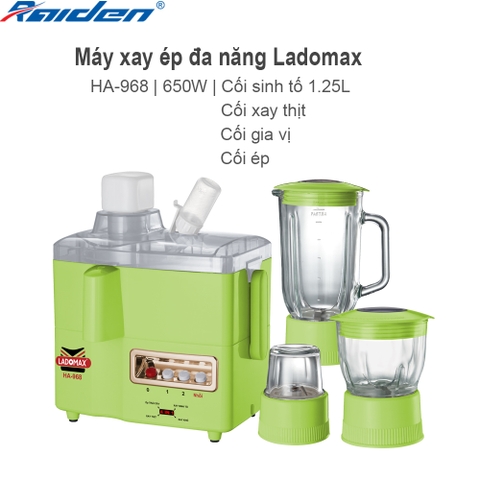 Máy ép trái cây đa năng Ladomax Ha-968 (1tx4)