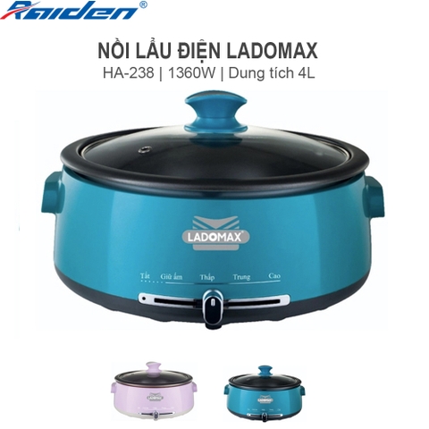 Lẩu điện lòng rời 4L Ladomax Ha-238 (1tx6)