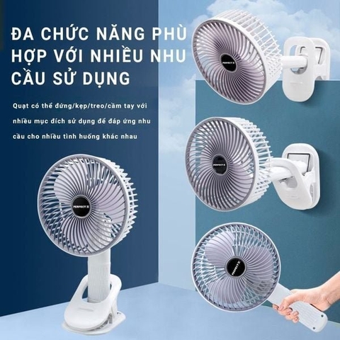 Quạt để bàn có sạc tích điện Perfect PF-QB2150 (1tx40)