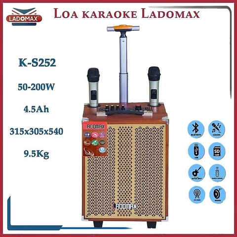Loa kéo 2 tấc đơn Ladomax K-S252