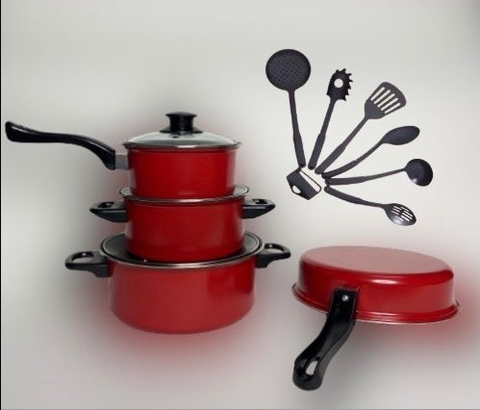 Bộ nồi nồi chảo vá muôi 13 món Perfect (1tx10)