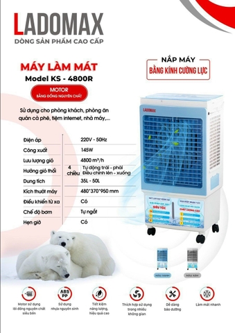 Quạt làm mát Ladomax KS-4800R