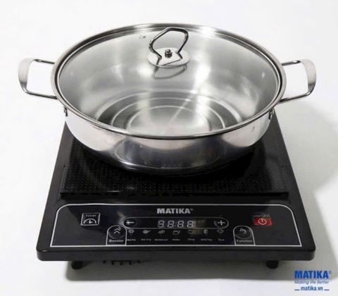 Bếp điện từ tặng lẩu Matika MTK-2111