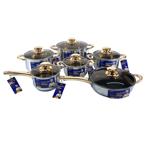 Bộ 6 nồi chảo inox Matika MTK-C0624 (1tx2)