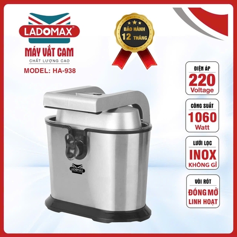 Máy vắt cam 2 đầu ép Ladomax Ha-938 (1tx6)