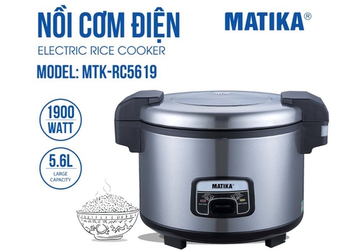 Nồi cơm điện 5.6L Matika MTK-NC5619
