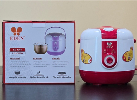 Nồi cơm điện 2.2L EDEN ED-1268 (1tx4)