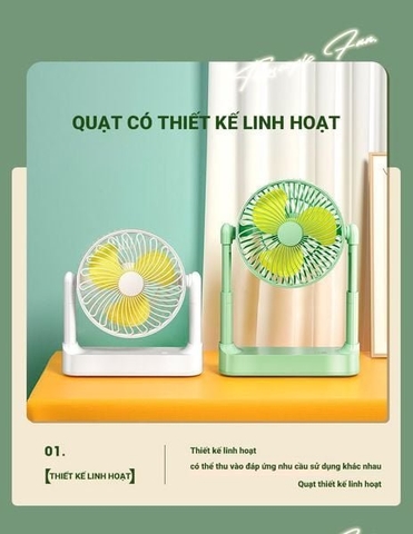 Quạt để bàn sạc tích điện Perfect PF-QB2160