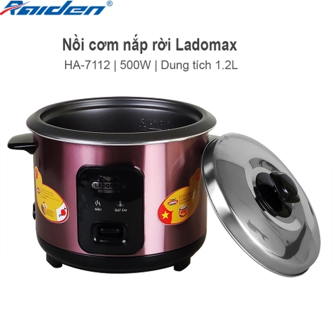 Nồi cơm 1.2L nắp rời Ladomax Ha-7112