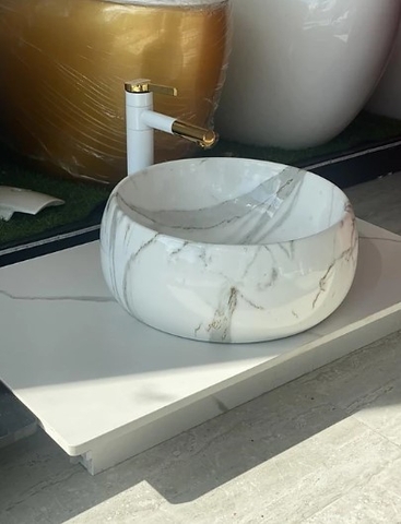 Lavabo vân đá