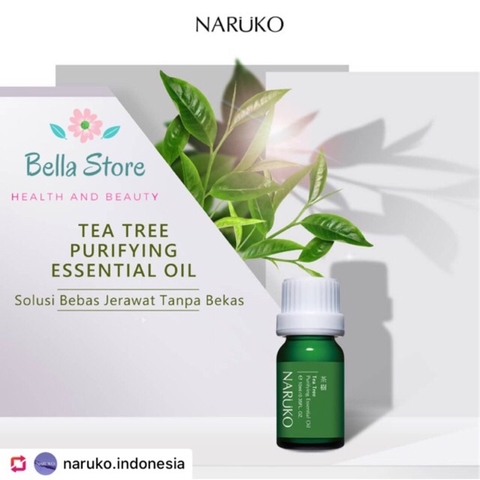 [Bản Đài] Tinh Dầu Tràm Trà giảm mụn Naruko - Tea Tree Oil Purifying Essential Oil 10ml