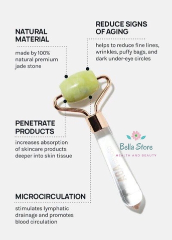 Thanh lăn massage mặt giúp nâng cơ giảm nếp nhăn AOA Jade Stone Face Roller