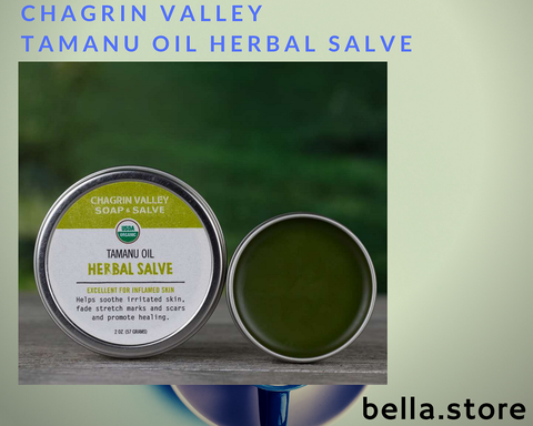 Sáp thảo mộc hữu cơ trị sẹo mờ thâm Chagrin Valley Tamanu Oil Herbal Salve hàng Mỹ