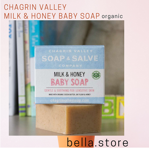 Xà phòng hữu cơ dành cho da nhạy cảm, da khô Chagrin Valley Milk & Honey Baby soap hàng mỹ